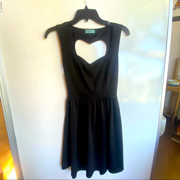 Urban Outfitters | Dresses | Urban Outfitters Black Heart Shaped Cutout  Dress Size S